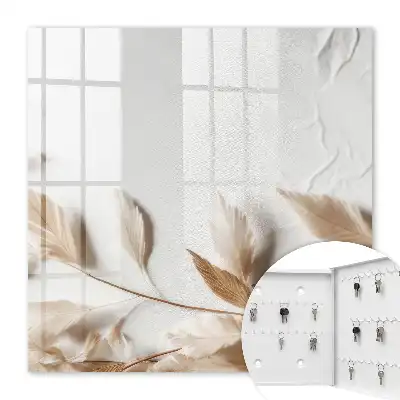 Wall mounted key box Subtle nature in the bright background
