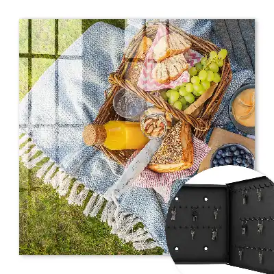 Decorative key box An idyllic picnic full of delicacies