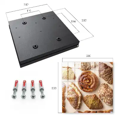 Wall mounted key cabinet Sweet treats with almonds are delightful