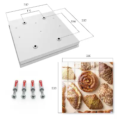 Wall mounted key cabinet Sweet treats with almonds are delightful