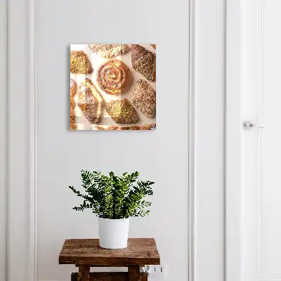 Wall mounted key cabinet Sweet treats with almonds are delightful