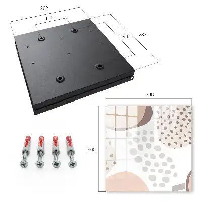 Wall mounted key box Organic shapes in muted colors