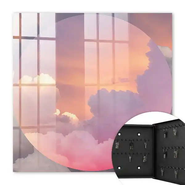 Decorative key box Ethereal clouds aura of delight