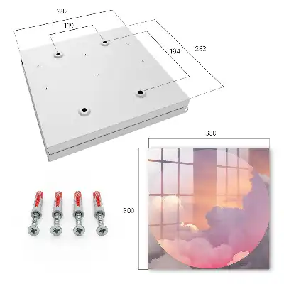 Decorative key box Ethereal clouds aura of delight