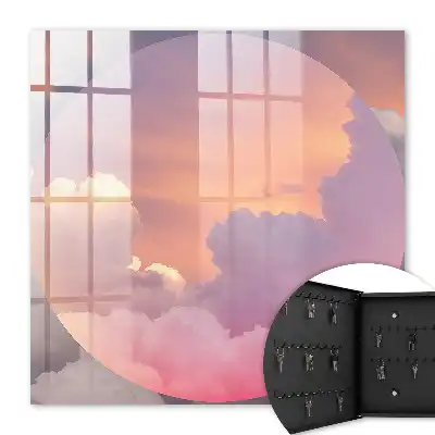 Decorative key box Ethereal clouds aura of delight