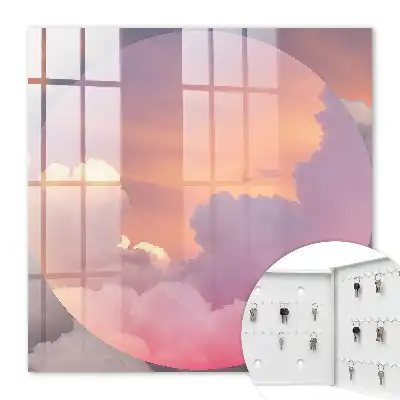 Decorative key box Ethereal clouds aura of delight