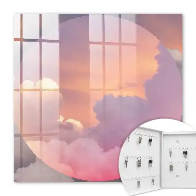 Decorative key box Ethereal clouds aura of delight