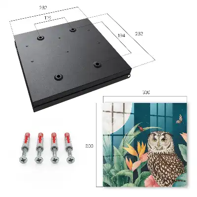 Key box for home Exotic plant landscape at night