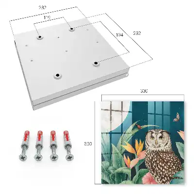 Key box for home Exotic plant landscape at night