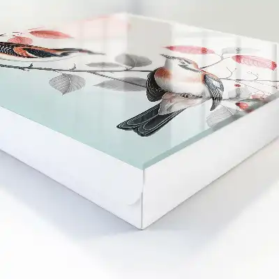 Decorative key box Birds nature pastel background