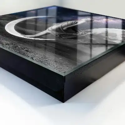 Wall mounted key cabinet A cosmic fantasy with a starry sky