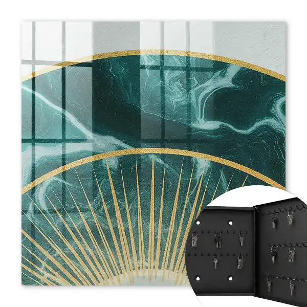 Key cabinet Elegant harmony with a marble background