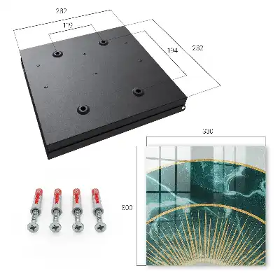 Key cabinet Elegant harmony with a marble background