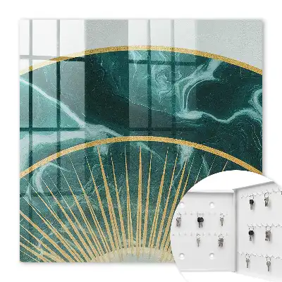 Key cabinet Elegant harmony with a marble background