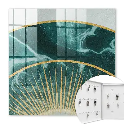 Key cabinet Elegant harmony with a marble background