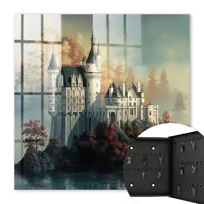 Key box for home Castle by the water in autumn