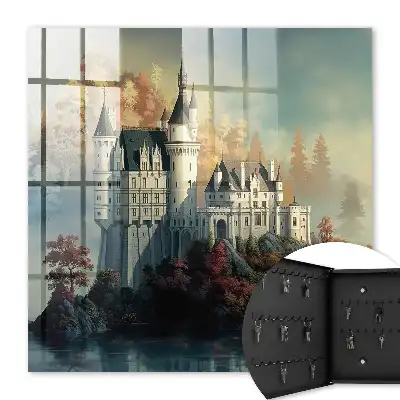 Key box for home Castle by the water in autumn