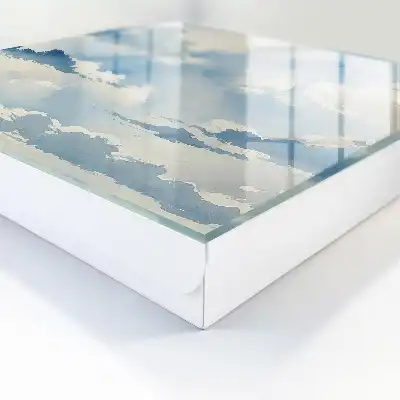Decorative key box Cloudy sky in shades of blue