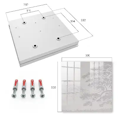 Wall mounted key cabinet The castle landscape is delicate