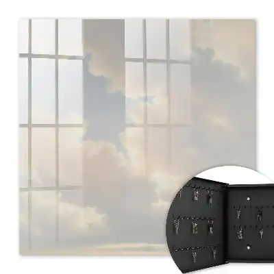 Wall mounted key box Clouds, sky, bright
