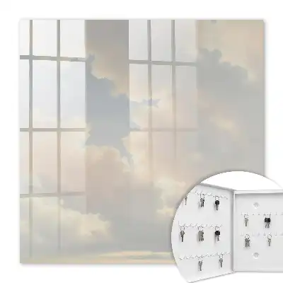 Wall mounted key box Clouds, sky, bright