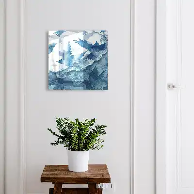 Key box for home Watercolor birds in flight
