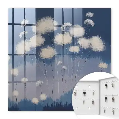 Decorative key box Dandelions of the blue scenery