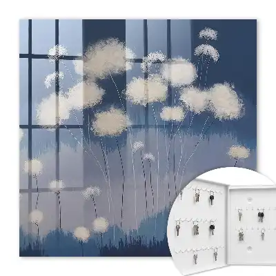 Decorative key box Dandelions of the blue scenery