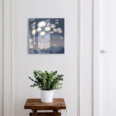 Decorative key box Dandelions of the blue scenery