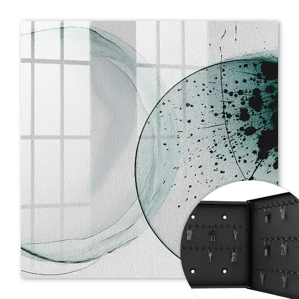 Wall mounted key cabinet Elegant abstraction of tonal transitions