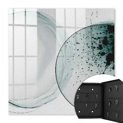 Wall mounted key cabinet Elegant abstraction of tonal transitions