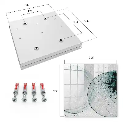 Wall mounted key cabinet Elegant abstraction of tonal transitions