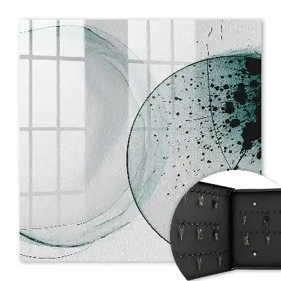 Wall mounted key cabinet Elegant abstraction of tonal transitions