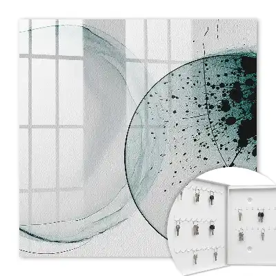Wall mounted key cabinet Elegant abstraction of tonal transitions