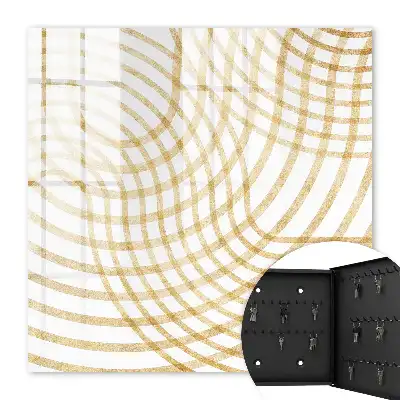 Wall mounted key box Curved curved lines