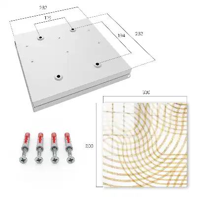 Wall mounted key box Curved curved lines