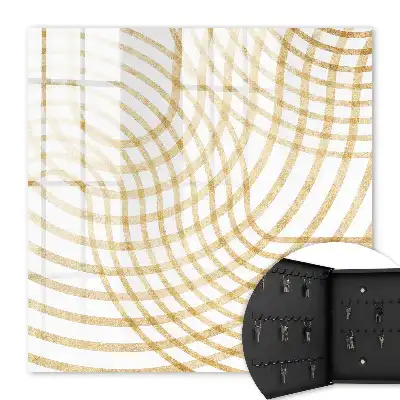 Wall mounted key box Curved curved lines