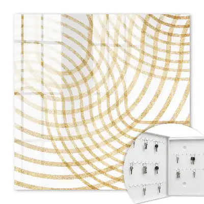 Wall mounted key box Curved curved lines