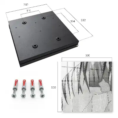 Key box for home Gray leaves with leaves