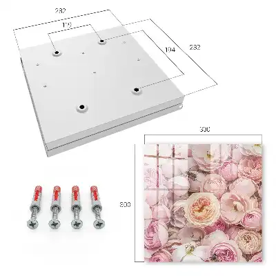Key cabinet Roses in charmingly delicate colors