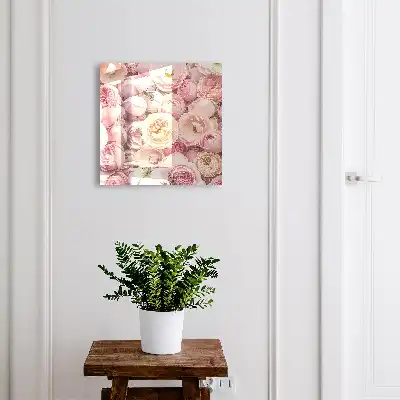 Key cabinet Roses in charmingly delicate colors