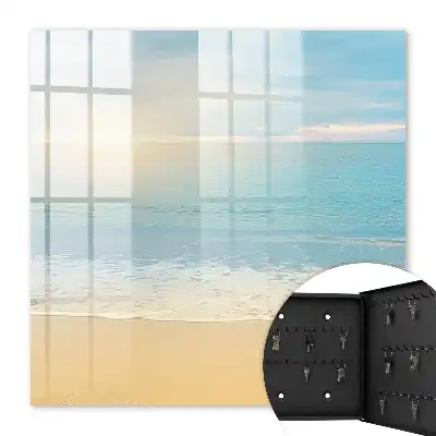 Decorative key box Morning landscape by the sea