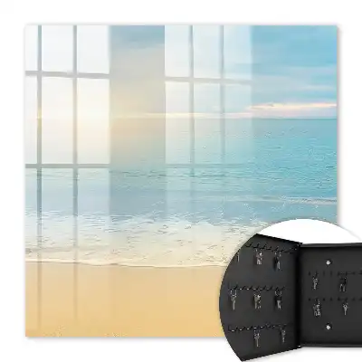 Decorative key box Morning landscape by the sea