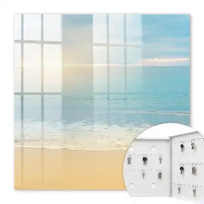 Decorative key box Morning landscape by the sea