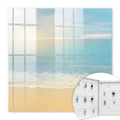 Decorative key box Morning landscape by the sea