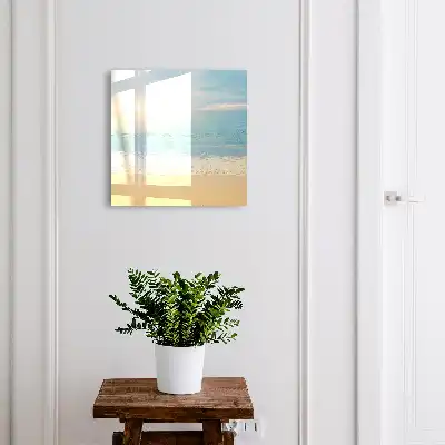Decorative key box Morning landscape by the sea