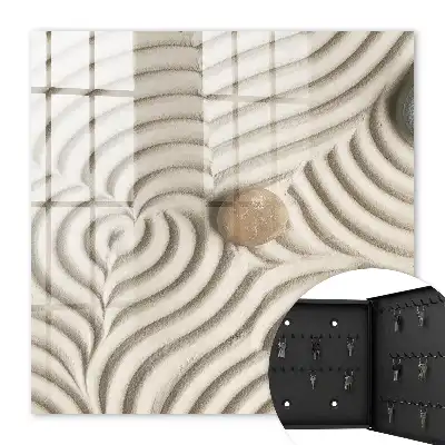 Wall mounted key cabinet Zen foam stone composition