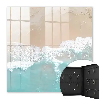 Decorative key box Beach relaxation beige sand