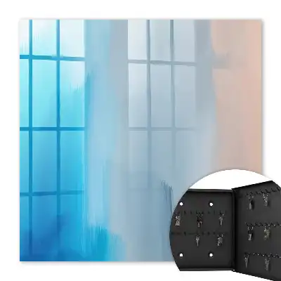 Wall mounted key box Relaxing Blue Gray Gradient