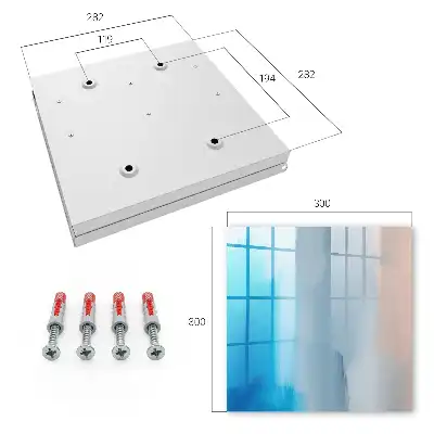 Wall mounted key box Relaxing Blue Gray Gradient